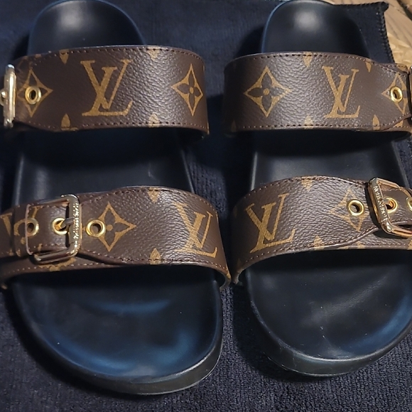 Louis Vuitton Monogram Brown Women's Sandals - Picture 1 of 6